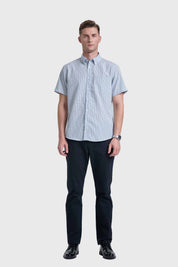 Camisa Hombre Casual Celeste