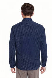 Camisa Hombre Fantasía Azul