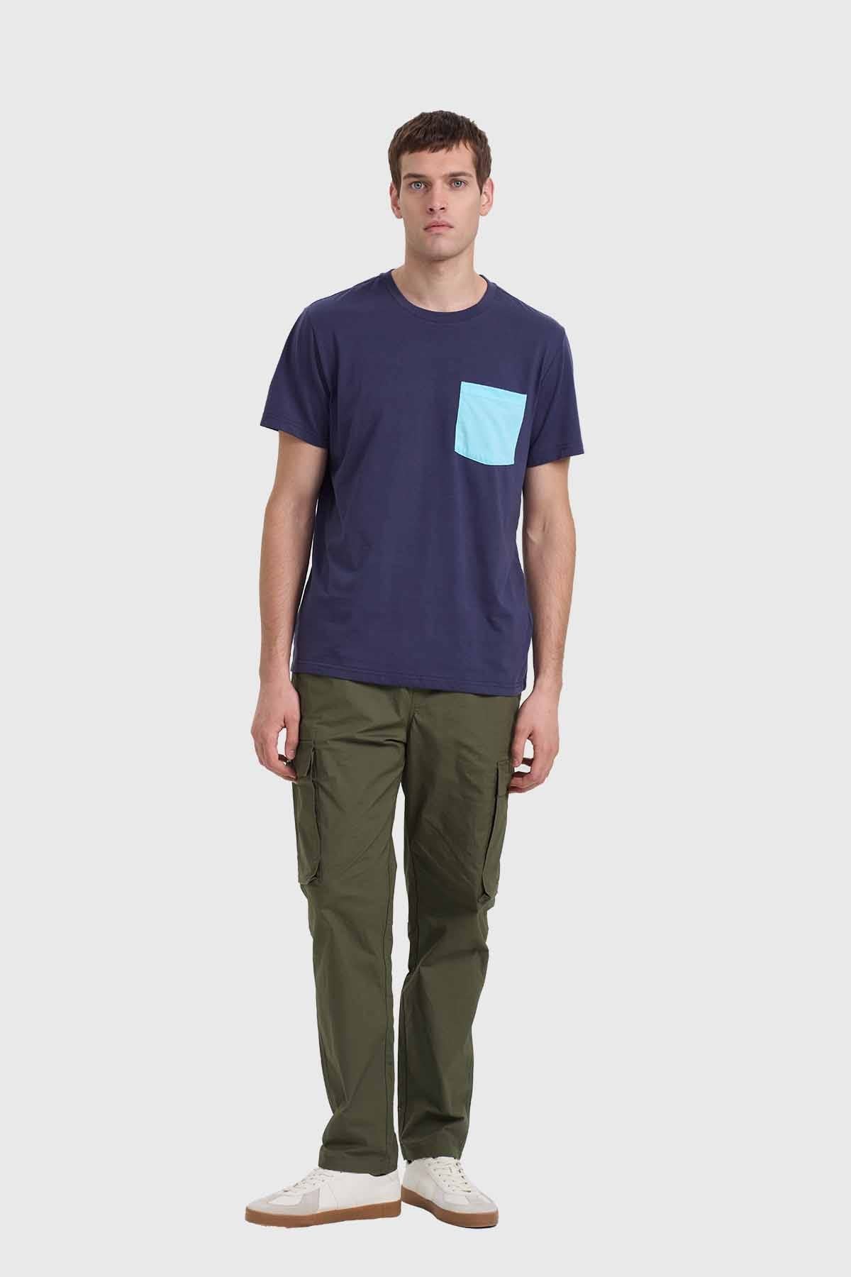 Polera Hombre Con Bolsillo Índigo