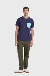 Polera Hombre Con Bolsillo Índigo