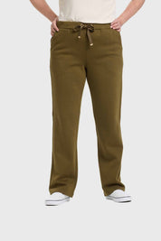 Pantalón Buzo Mujer Con Cordón Verde