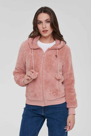 Polar Mujer Pompón Palo Rosa