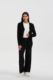 Chaleco Mujer Peludo Negro