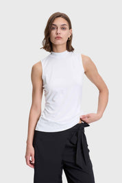 Polera Mujer Elasticada Crudo