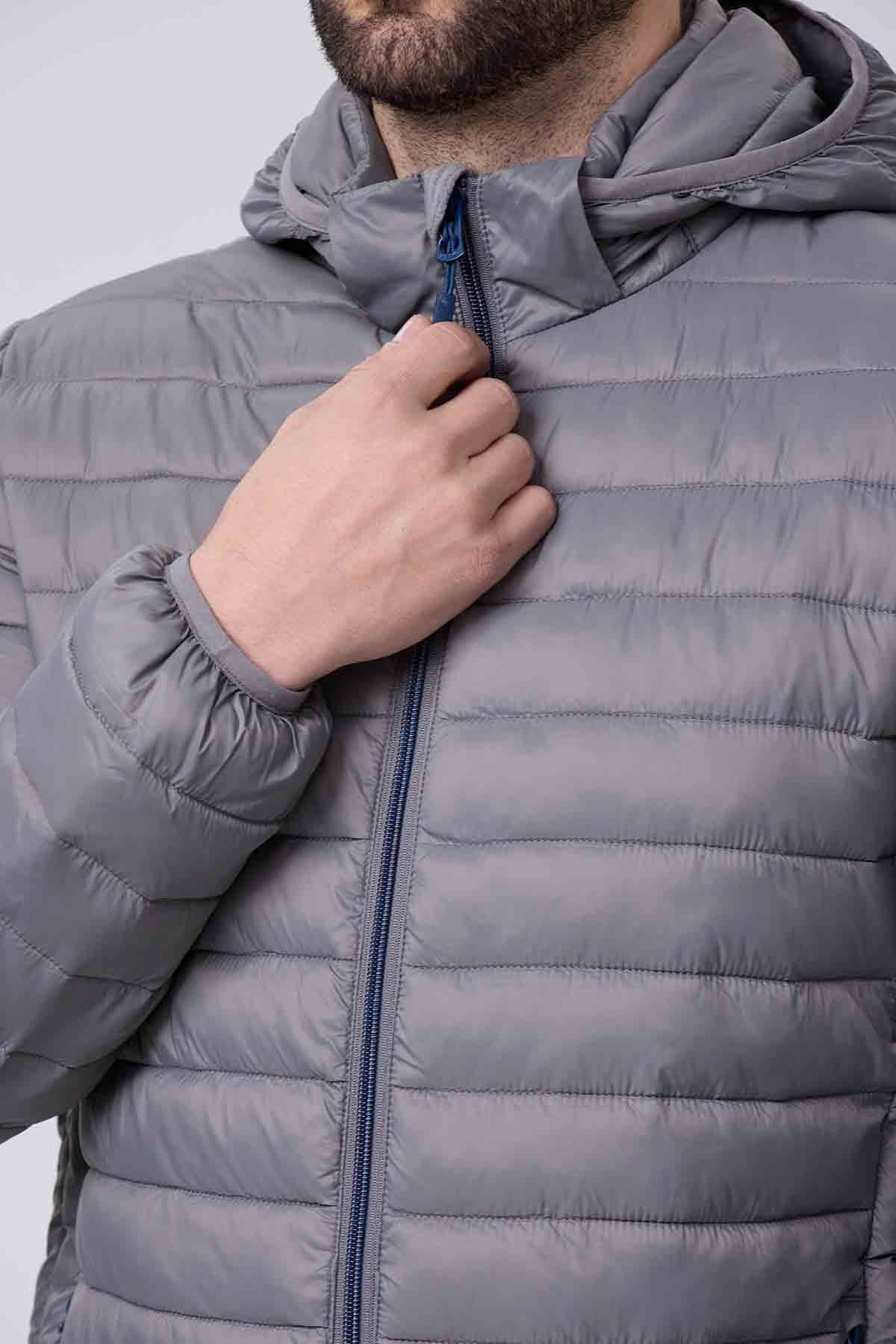 Parka Hombre Gris