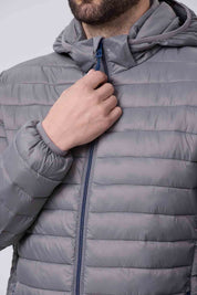 Parka Hombre Gris