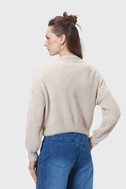 Sweater Mujer Chenille Beige