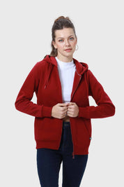 Polerón Mujer Hoodie Burdeo