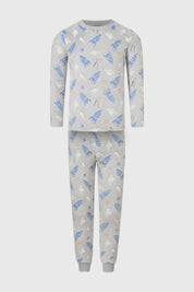 Pijama Niño Fosforescente Gris