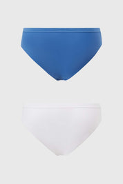 Calzón Mujer Bipack Pantaleta Detalle Encaje Azul