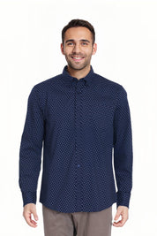 Camisa Hombre Fantasía Azul