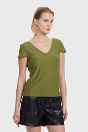 Polera Mujer Espalda Rebajada Verde