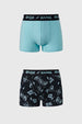 Boxer Niño Bipack Print Negro