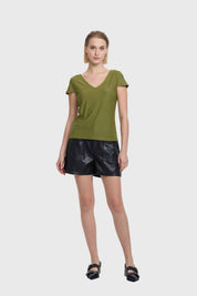 Polera Mujer Espalda Rebajada Verde