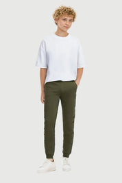Pantalón Buzo Niño Texto En Costado Verde