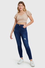 Jeans Skinny Mujer Lia Azul