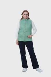 Parka Mujer Con Rombos Bolsillos Verde