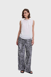 Blusa Mujer Aplicación Vuelo Crudo