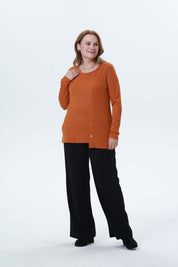 Polera Mujer Tejida Camel