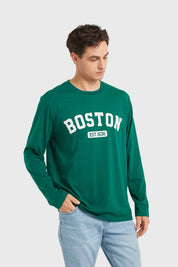 Polera Hombre College Verde