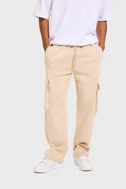 Pantalón Buzo Hombre Cargo Beige