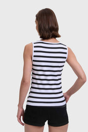 Polera Mujer Rayas Blanco