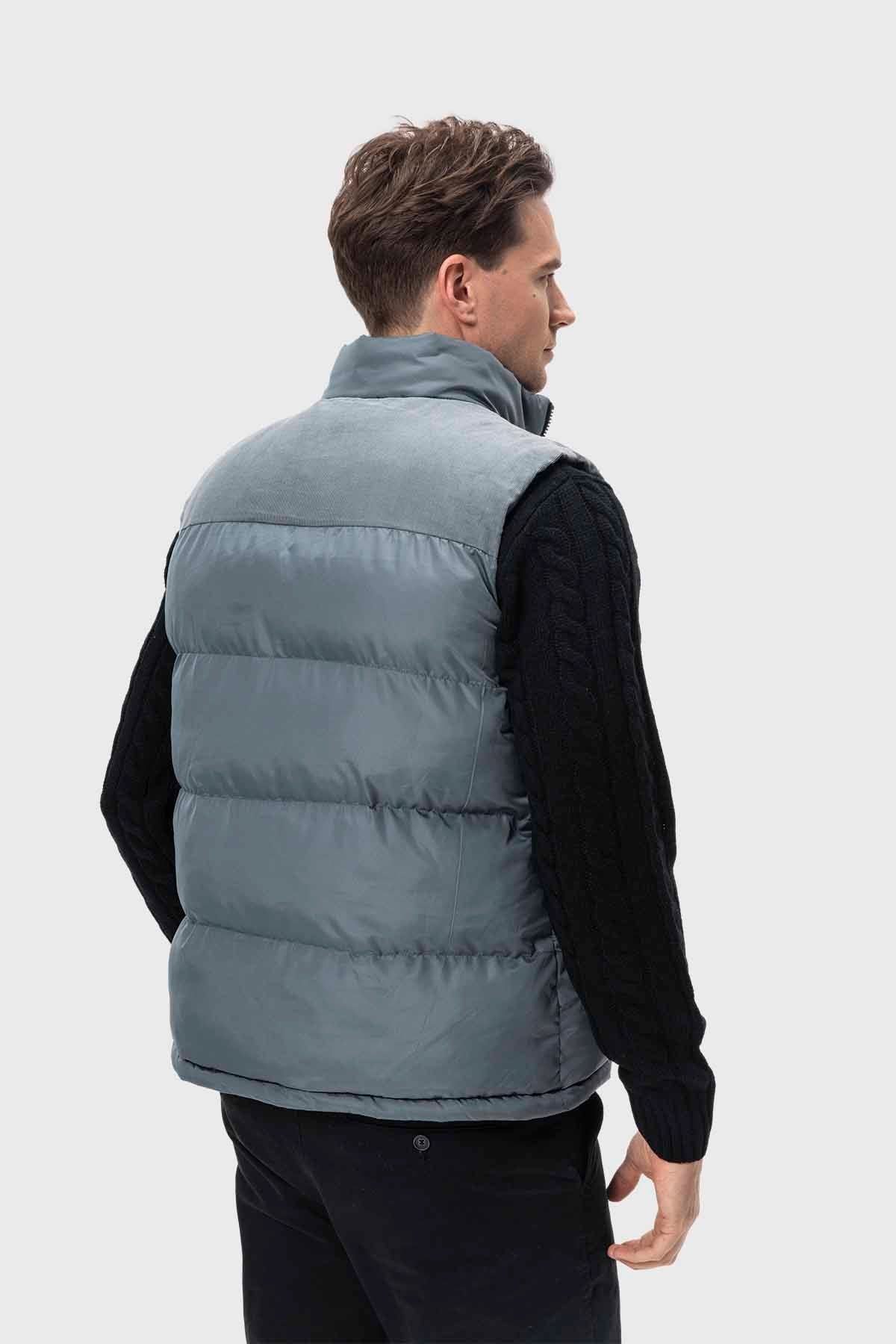 Parka Hombre Con Bolsillo Gris