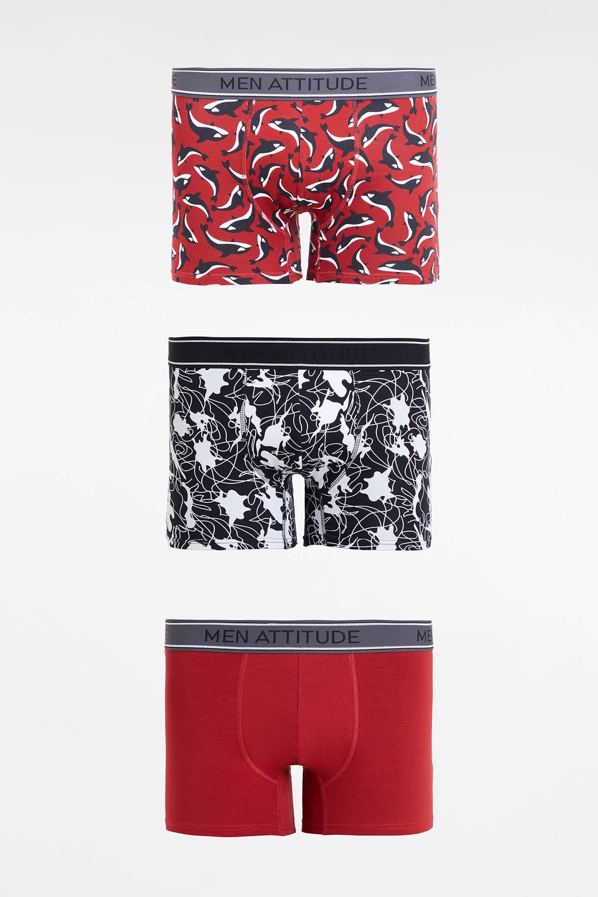 Boxer Hombre Tripack Café