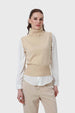 Sweater Mujer Drapead Beige