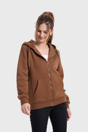Polerón Mujer Hoodie Café