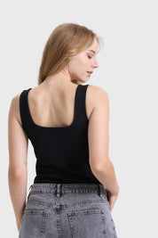 POLERA MUJER BODY LISO NEGRO