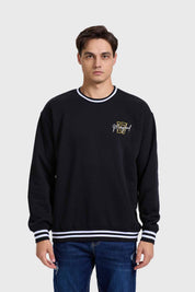 POLERÓN HOMBRE PRINT COLLEGE NEGRO