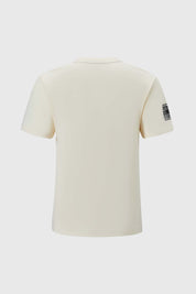 Polera Niño Relieve En Print Beige
