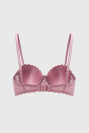 Sostén Mujer Strapless Encaje Rosa