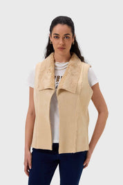 Polar Mujer Corto Antelina Solapa Taupe