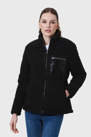 POLAR MUJER TIPO CHAQUETA PUFFA NEGRO II FSP