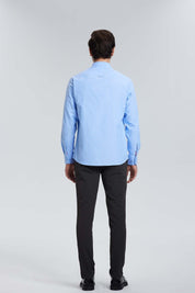 Camisa Oxford Celeste
