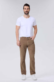 Pantalón Hombre Básico Cotelé Beige