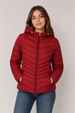 Parka Mujer Slim Rojo Oscuro