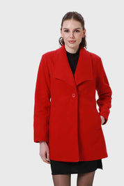 Abrigo Mujer Paño Rojo