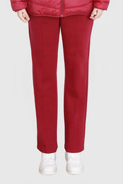 Pantalón Buzo Mujer Flare Clásico Guinda