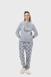 Pijama Mujer Animal Gris