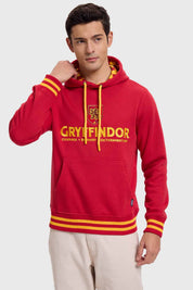 Polerón Hombre Gryffindor Burdeo