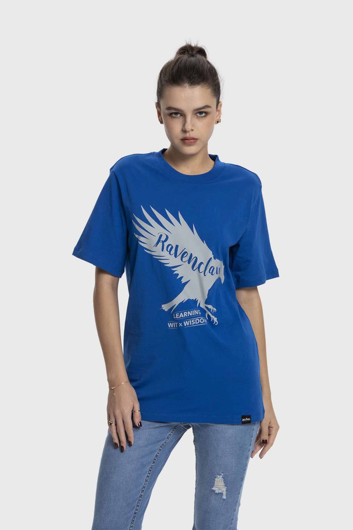 Polera Mujer Oversize Ravenclaw Harry Potter Azul