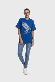 Polera Mujer Oversize Ravenclaw Harry Potter Azul