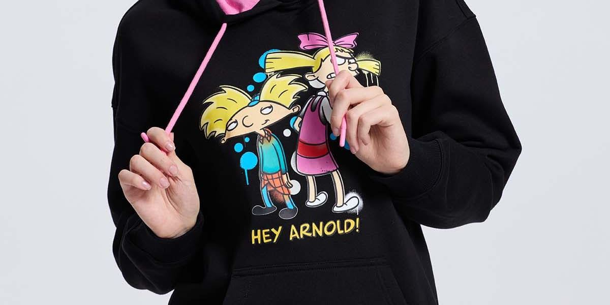 Polerón Mujer Hey Arnold Negro