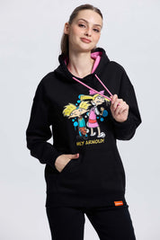 Polerón Mujer Hey Arnold Negro