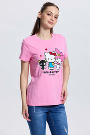 Polera Mujer Hello Kitty Rosado