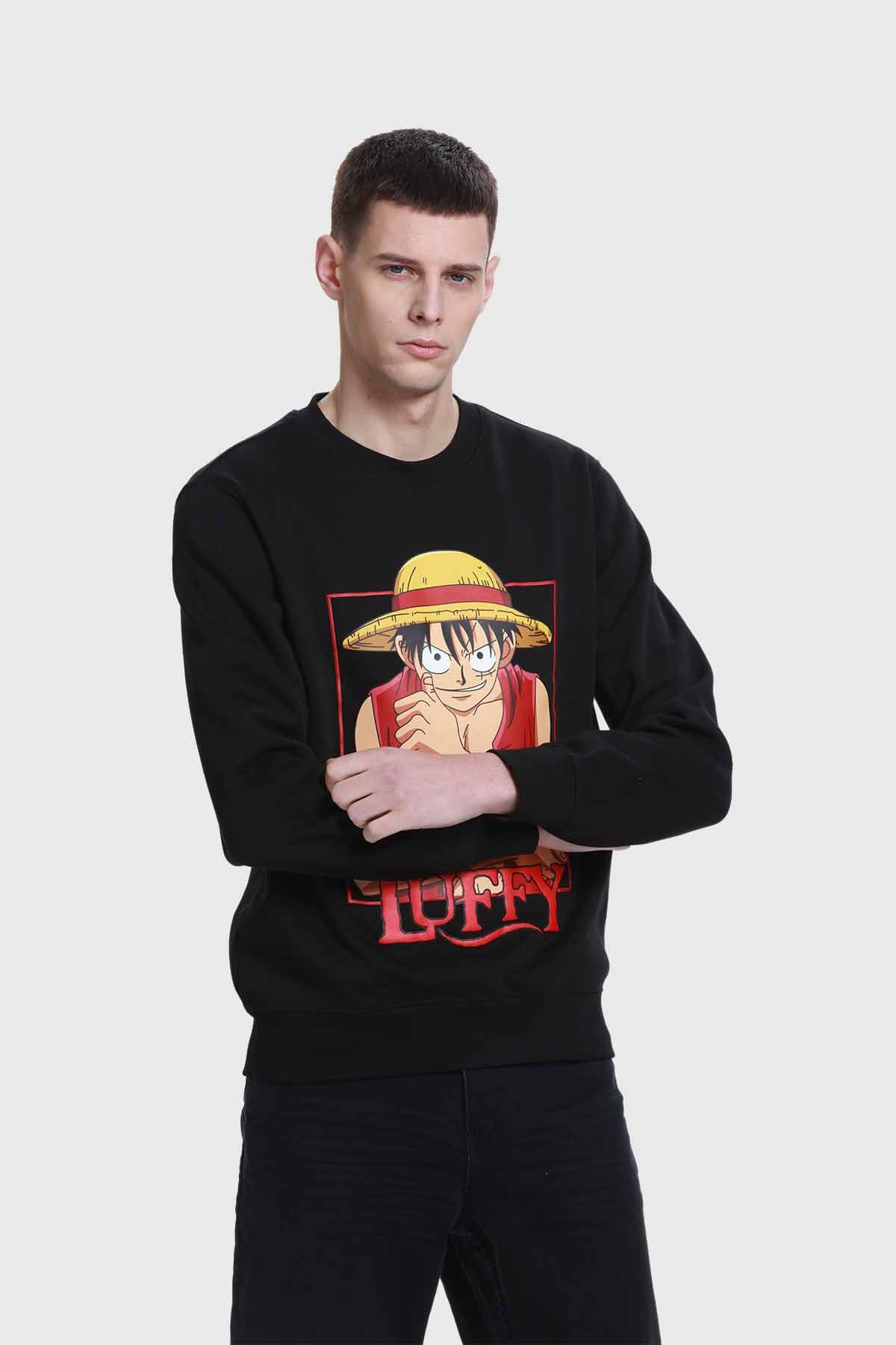 Polerón Hombre One Piece Negro