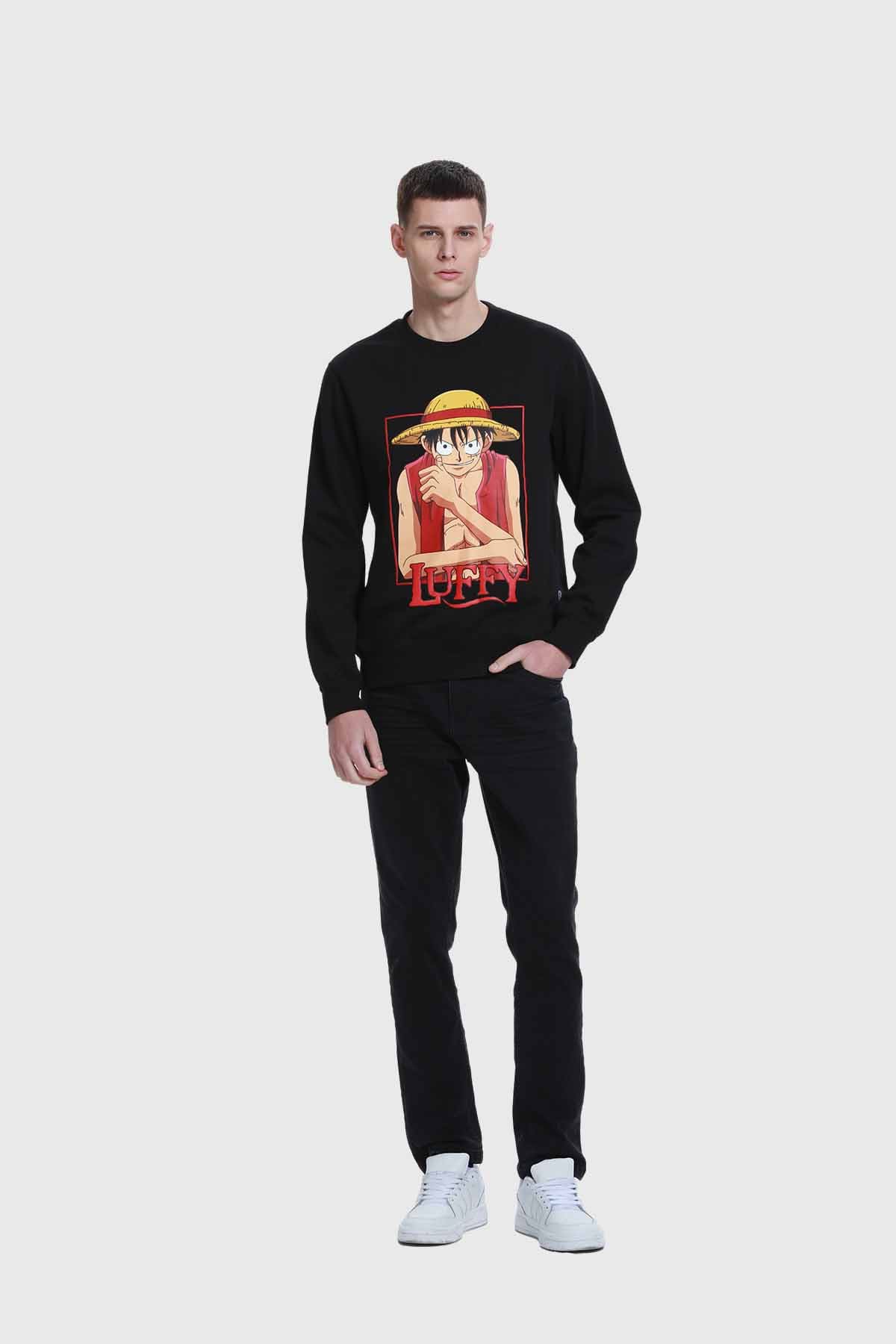 Polerón Hombre One Piece Negro